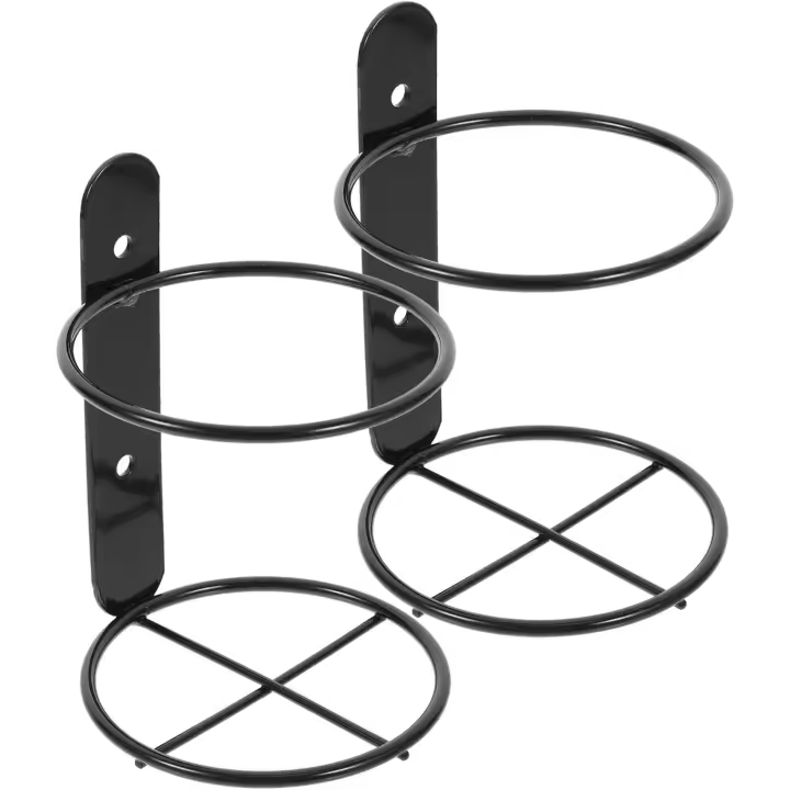 Estantes montados, soportes de exhibición para colgar vinos, estante de metal, soporte de pared en espiral para vino, estante para pared, vino individual - 1