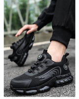 Zapatos De Seguridad Para Hombre Antipinchazos Indestructibles Con Punta De Acero Antideslizantes Y Antichoque Suela De Goma - details 18
