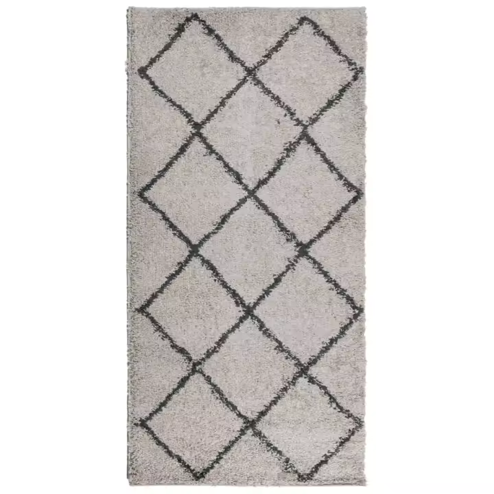 vidaXL Alfombra de Pelo Largo Moderna Tapete Alfombrilla Decoración Color Azul,  Beige,  Crema y mas - 1