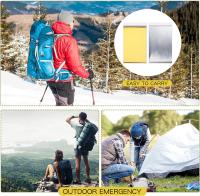 Manta Térmica De Supervivencia Y Emergencia Dorada/Oro Para Camping Y Senderismo Manta De Aislamiento Para Todas Las Condiciones Climáticas - details 7