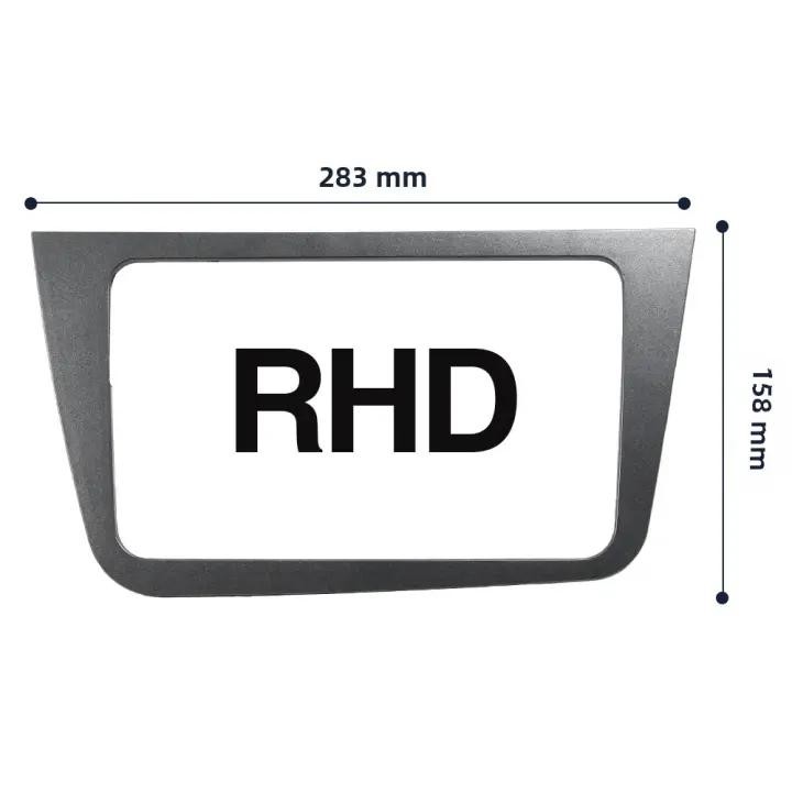 Marco De Radio Para Coche Seat Altea 2004-2015 Toledo 2004-2009 Marco De Montaje Para Estéreo Panel Dash Bezel Para Radio De 7/8/9 Pulgadas LHD/RHD - 1