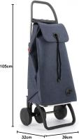 Carro de la compra ROLSER I-MAX TWEED | 4 ruedas | Plegable | Marino - details 0