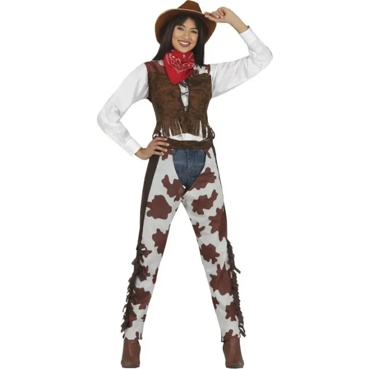 DISFRAZ DE VAQUERA - COWBOY MUJER GUIRCA - 1