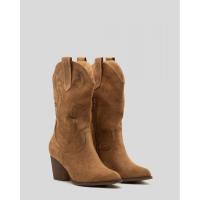 KTEY 282 A-2445 CAMEL Botas vestir mujer 34799 24I BOTA COWBOY GRABADA CAMEL - details 2