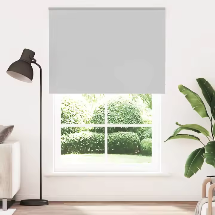 Estor Enrollable Opaco gris claro 150x210 cm Tela Ancho 146,6cm - 1