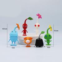 Conjunto De 6/12 Figuras De Acción Anime PIKMIN Con Capitán Olimar Y PIKMIN PVC Colección De Muñecos Juguetes Para Niños Regalos De Cumpleaños - details 1