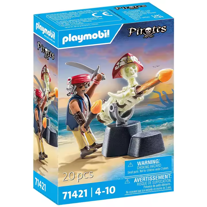 Playmobil Piratas  - Artillero Pirata,  71421, Tienda con Licencia Oficial - 1