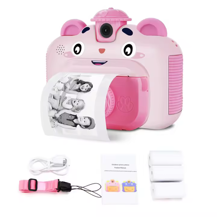 Cámara Infantil para Impresión Instantánea con Impresora Térmica Juguete de Niña para Fotos Digitales Cámara de Niño para Video Regalo de Cumpleaños - 1