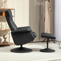 Sillón reclinable con taburete Sillón de TV giratorio 360 ° con función reclinable Sillón reclinable con respaldo ajustable Sillón de TV Cargable hasta 150 kg - details 1