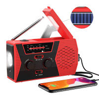 Cargador de emergencia de teléfono USB , manivela Solar de mano, Radio meteorológica portátil para cargador al aire libre, equipo de Camping, herramienta de supervivencia ，Radio meteorológica recargable - details 0
