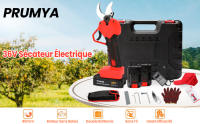 Tijeras de podar eléctricas 750W 40mm con 2 baterías de 36V 2000mAh Tijeras de jardín eléctricas inalámbricas Herramienta de jardín Para podar setos, arbustos, árboles frutales - details 0