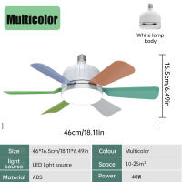 Bombilla LED De Techo Con Ventilador De 40W E27 Control Remoto Inteligente Para Dormitorio Y Sala De Estar Luz Y Ventilador En Uno Moderno Y Eficiente - details 10