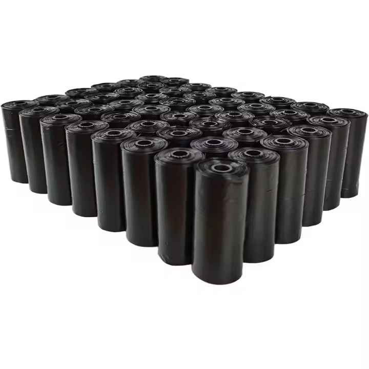 Nunbell Bolsas Para Desechos De Perros y Gatos Color Negro 3 / 6 / 12 Rollos 15 Bolsas elegir pack Envió 24Horas - 1