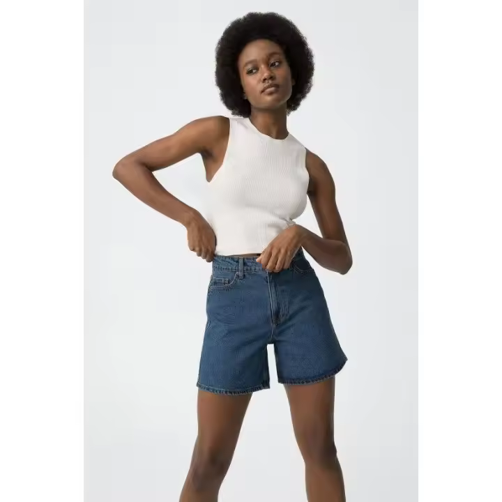 Faldas y shorts Marcas Mujer Ropa Tiffosi Tiffosi mujer ÚLTIMAS TALLAS CON DESCUENTOS Talla S con descuento REBAJAS Y OUTLET REBAJAS Y OUTLET MUJER OUTLET faldas y shorts OUTLET pantalón y legging  Short vaquero -Tiffosi- Lana_36 M10 azul medio - 1