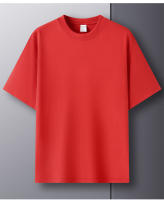 Camiseta De Algodón 100% Para Hombre Manga Corta Cuello Redondo Casual De Verano Tallas Grandes Color Sólido Transpirable Top Para Mujer - details 26