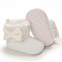 Nuevos Zapatos Para Bebé Recién Nacidos Antideslizantes Con Lazo Cómodo Y Atractivos De Corduroy Y Algodón Para Primavera Invierno Protección Del Piso Con Cierre De Cremallera - details 4