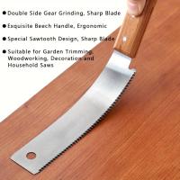 Maza De Mano Pequeña 12 Pulgadas Para Carpintería Corte Plano Herramienta De Cortado Recta De Madera Con Mango De Madera Doble Borde Para Uso Doméstico - details 0