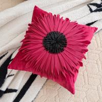 Funda de almohada cuadrada para el hogar, diseño de princesa con ventanal y margaritas pequeñas, funda de cojín para la mesita de noche - details 13