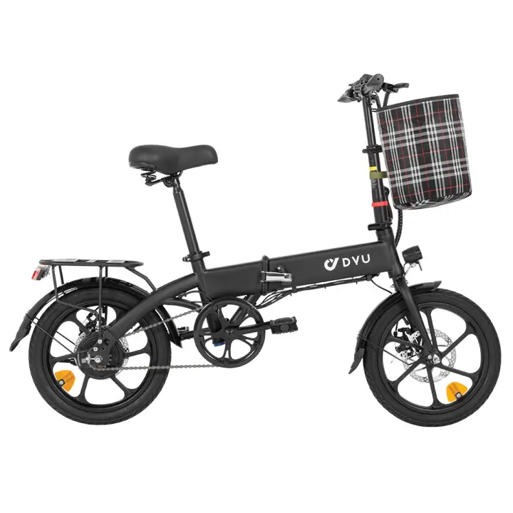 Bicicleta  Electricos Adultos Plegable Freestyle DYU A1F Pro, motor de 250W, BateríA De Bicicleta EléCtrica 48V 7.5Ah, neumático 16 pulgadas, velocidad máxima de 25km/h, alcance máximo de 40km, frenos de disco delanteros y traseros, pantalla LCD Ebike - 1