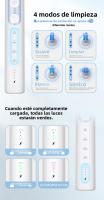 Cepillo De Dientes Eléctrico Sarmocare Con 6 Cabezas Intercambiables IPX7 Impermeable Para Adultos Bricles De Dureza Media - details 7