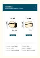 Lámpara De Pared Exterior Impermeable IP65 Moderna Para Jardín Y Pasillo Interiores Luz LED Duradera Instalación Sencilla - details 9