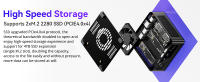 AOOSTAR GEM12 Mini PC AMD Ryzen 7 8845HS/Ryzen 9 6900HX 32GB RAM DDR5 1TB SSD PCle 4.0 HDMI 2.1+DP 1.4+USB 4+Type-C 4K 120Hz con soporte para cuatro pantallas, WiFi 6, Bluetooth 5.2, 2*2.5G LAN, 2*USB3.2, 2*USB2.0, 1*Oculink - details 6