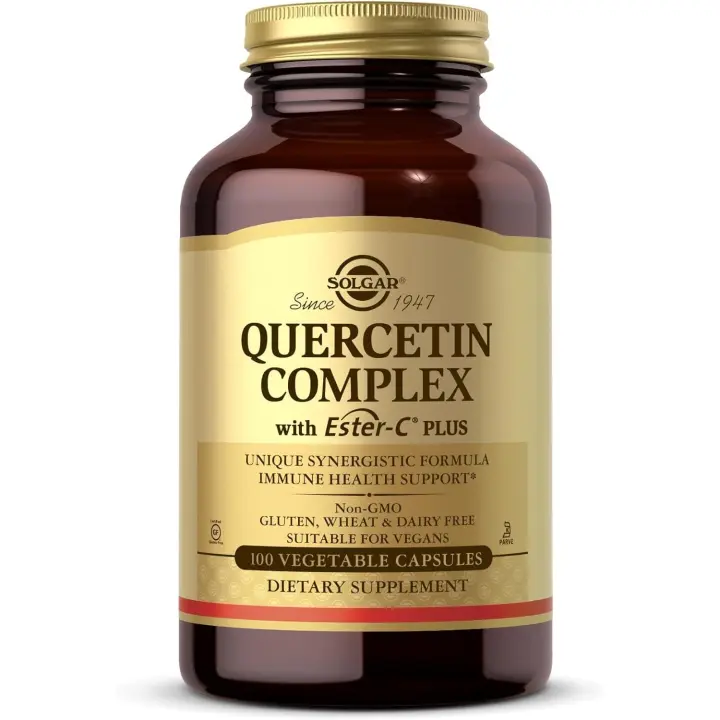 SOLGAR QUERCETIN COMPLEX CON ESTER-C PLUS 100 CAPSULAS VEGETALES - 1
