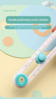 Cortador De Circulo 2-20cm Herramienta De Corte Rotativo Para Manualidades Cortador De Papel Para Cartas Redondas DIY Para Oficinas Y Estudios - details 6