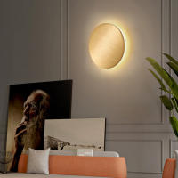 Lámpara De Pared LED Para Interior Luz De Decoración Para Sala De Estar Acero Aluminio Dorado/Plata Iluminación Doméstica Para Loft Y Escaleras Fuente De Alimentación AC90-260V - details 4