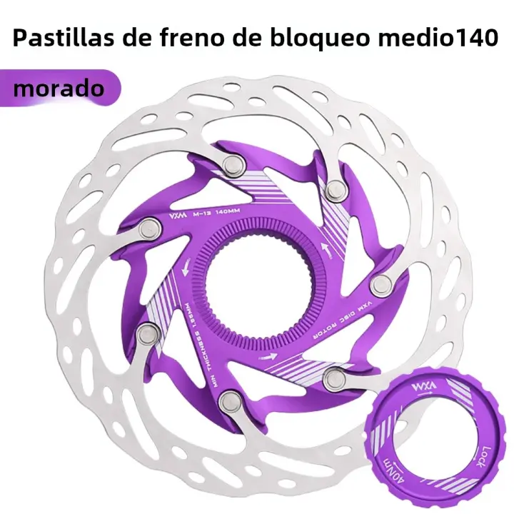 VXM Freno De Disco Para Bicicleta De Carretera Y MTB Pads De Bloque Central Lijado De Aluminio Ligero Rotoras De 140mm 160mm Piezas - 1