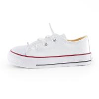 ANDY-Z AN1005 Blanco Zapatillas De Lona  cordon  con puntera de goma, para niños y niñas - details 0