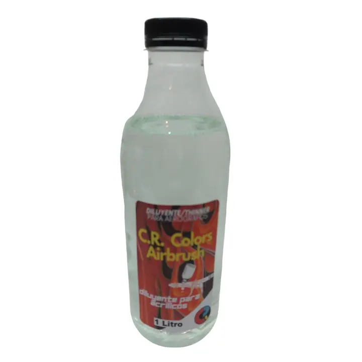 Diluyente para aerógrafo Thinner C.R. 1 litro + dispensador de 100ml - 1