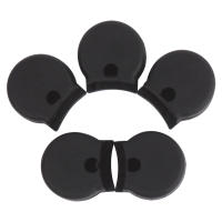 Cubierta De Goma Para Dedo De Clarinete Y Saxofón Accesorios Musicales De Muelle Resistente Funda Para Instrumentos De Viento Negro - details 0
