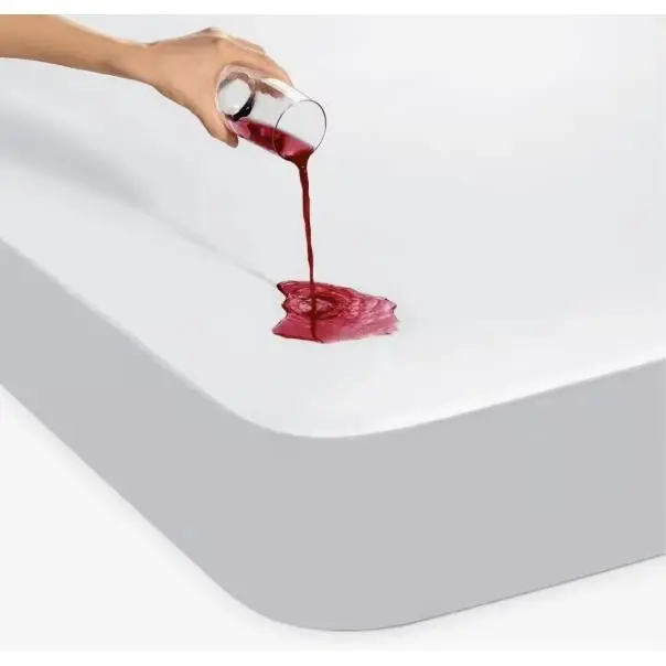 Protector Colchon Impermeable  Funda Colchon de Rizo Transpirable y Hipoalergénico  Cubre Colchon con Faldón Elástico de 30cm de Profundidad  Silencioso  Calidad Confort - 1