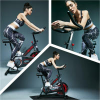 Gorilla Sports Bicicleta estática Indoor Spinning con pedalier F25x50 - details 1