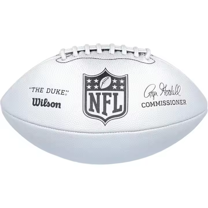 Balón Fútbol Americano Wilson NFL Duke Metallic Edition Silver Official Size - 1