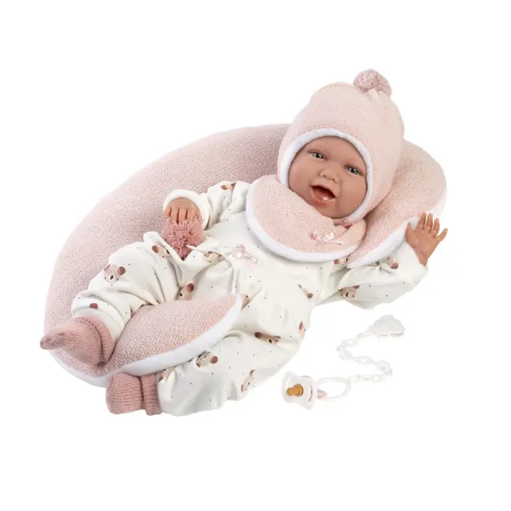Muñeca Mimi Sonrisas con Vestido Ositos Luna Rosa 42Cm (Llorens 74104) - 1