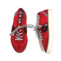 ARO_ ZAPATILLAS PICADA DELTA EN PIEL SERRAJE ROJO, CON CORDONES ELASTICOS - details 0