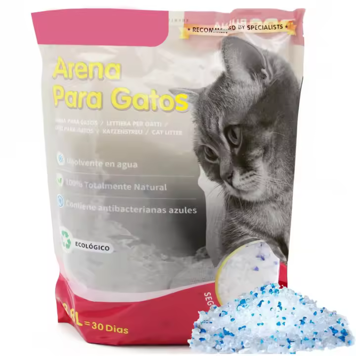 Arena para Gatos Arena sin Polvo Fácil de Aglomerar Controla los Olores se Lanza en el Inodoro - 1