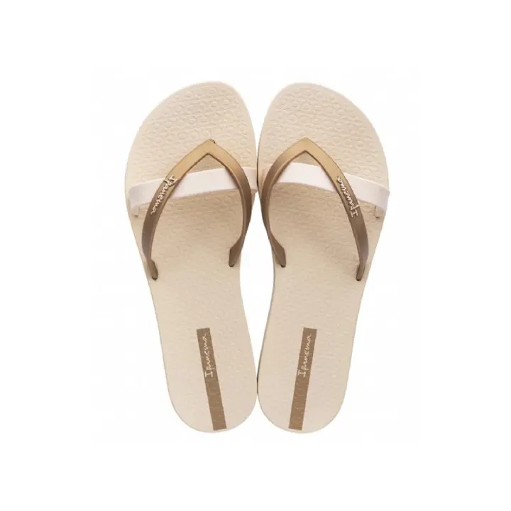PISCINA IPANEMA 81805 Chanclas Ipanema Kirey beige-oro.     SANDALIA MUJER - 1