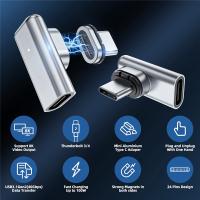 Adaptador magnético USB tipo C de 24 Pines, conector 40Gbp/S PD de 100W, convertidor de carga rápida para Thunderbolt 3, IPad y MacBook - details 7