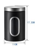 Juego De 1/3 Piezas De Botella De Almacenamiento De Acero Inoxidable Para Café Molido Té Semillas De Grano Azúcar Sellado Antipolvo Para La Cocina - details 2