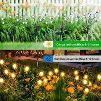Luces Solares Para Jardín Impermeables Decoración Navideña De Vuelo De Mariposa Para Camino Jardín Luz LED Moderna - details 1