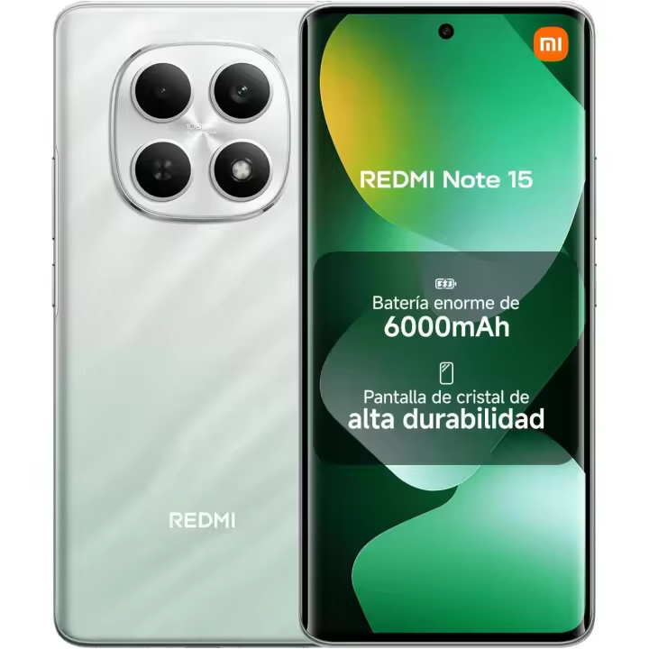 XIAOMI REDMI Note 15 128GB/256GB Teléfono Móvil | Pantalla AMOLED FHD+ de 6,77" 120 Hz  | Cámara 108MP | Batería 6000mAh | 4G |Cargador no Incluido(Versión ES) - 1