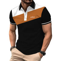 Camisa Polo Hombre Verano Manga Corta Ajustada Deportiva Moda Color Contraste Secado Rápido Transpirable Estilo Casual - details 1
