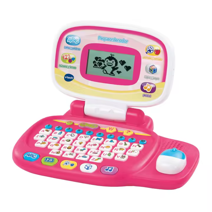 Ordenador Pequeordenador rosa 20 actividades 21x27x7 cm (Vtech 80-155457) - 1