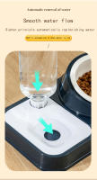 Cuenco De Agua Para Gatos Acero Inoxidable O Plástico Doble Protección De Columna Cervical Dispensador Automático No Encharca La Boca - details 5