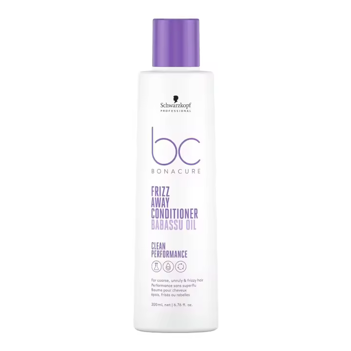 Schwarzkopf Professional Bonacure Frizz Away Conditioner 200 Ml. / Acondicionador anti-encrespamiento para cabello grueso, rebelde y con frizz. - 1