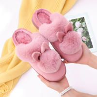 Zapatillas De Peluche Para Mujer Otoño Calientes Antideslizantes Comodidad Plush Interior De Casa Couplés Zapatos Suaves Para Hombres Sin Tacón Para Dormitorio - details 5