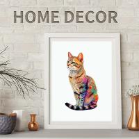 Rompecabezas De Madera En Forma Irregular De Gato De Color Exquisito Caja De Regalo Personalizado De Alta Calidad Para Familia Único Regalo Para Adultos - details 4